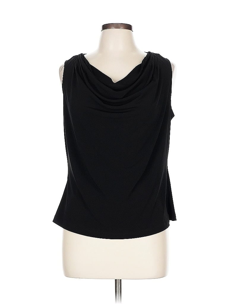 Pre-owned Calvin Klein Sleeveless Blouse In Black