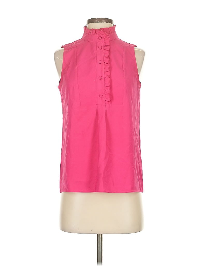 Pre-owned J.crew Factory Store Sleeveless Blouse In Pink