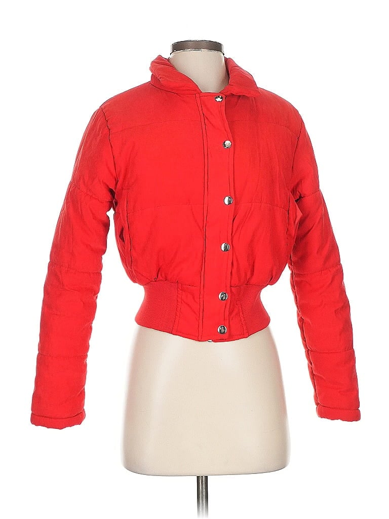 PrettyLittleThing Solid Red Jacket Size 4 - photo 1