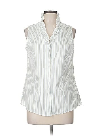 Anne Klein Sleeveless Button-Down Shirt (view 1)