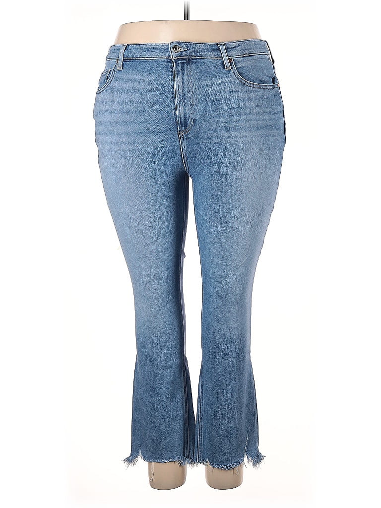 Belle By Kim Gravel Blue Black Jeans Size 22 - photo 1