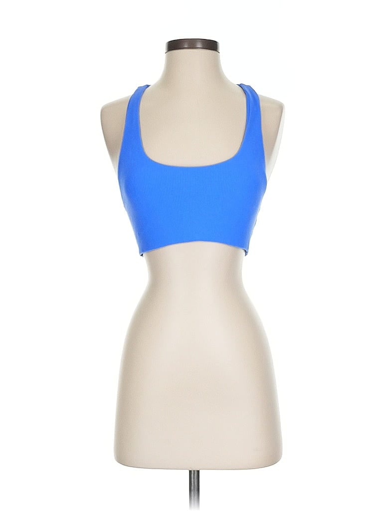 Pre-owned Offline By Aerie Tank Top Blue Halter Neckline Tops