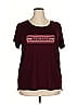 Xersion Burgundy Short Sleeve T-Shirt Size XXL - photo 1
