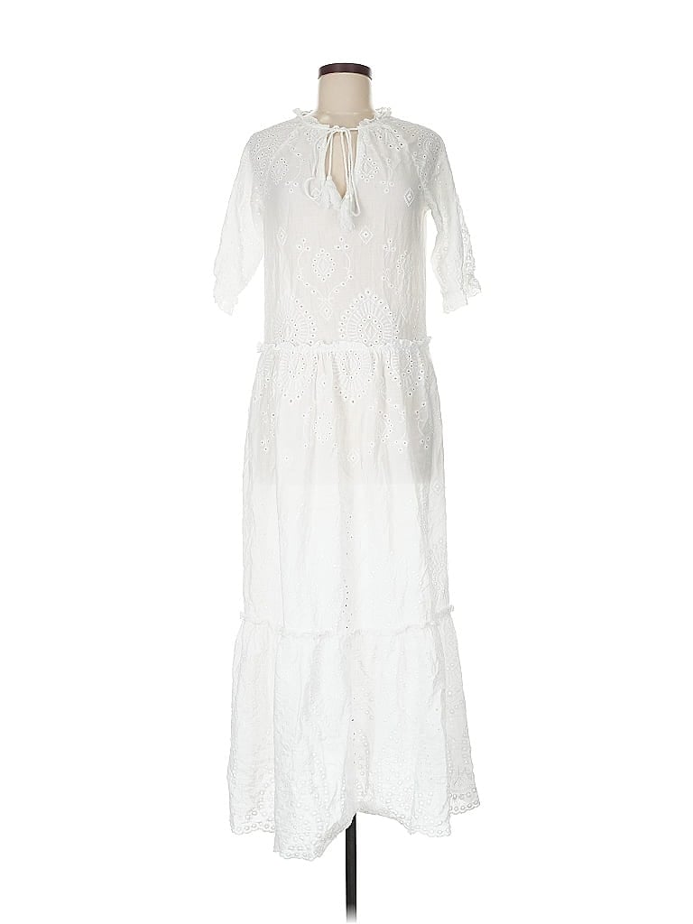 Pre-owned Made With Love Casual Dress In White