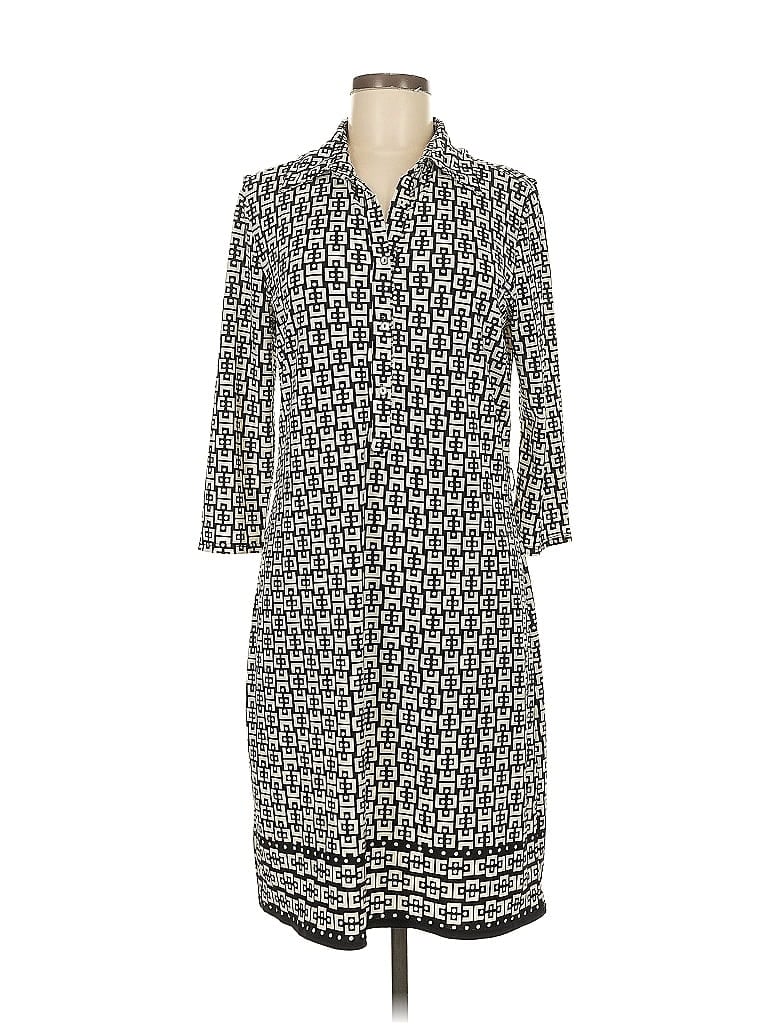 Pre-owned Max Studio Casual Dress In White