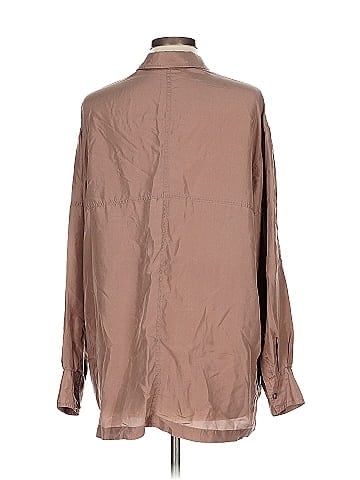 Newport News Long Sleeve Silk Top (view 2)