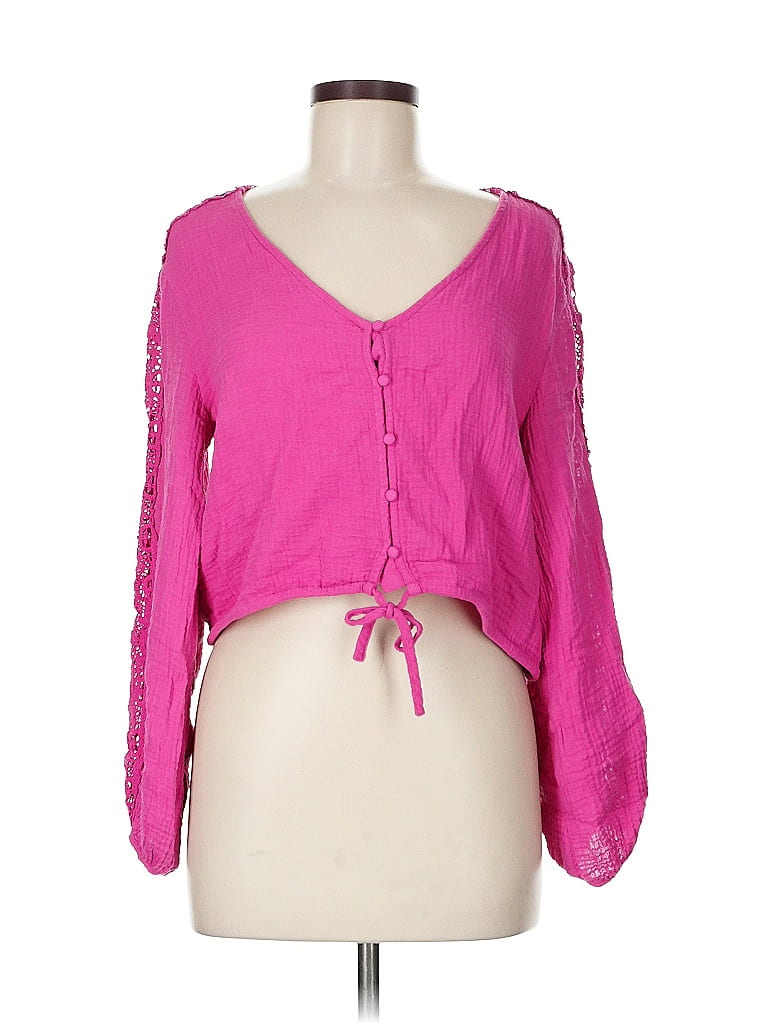 Click to view more detailed imagery on our partner's website Pre-owned Gigio Long Sleeve Blouse In Pink
