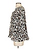 Nanette Lepore 100% Polyester Animal Print Ivory 3/4 Sleeve Blouse Size S - photo 5