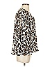 Nanette Lepore 100% Polyester Animal Print Ivory 3/4 Sleeve Blouse Size S - photo 4