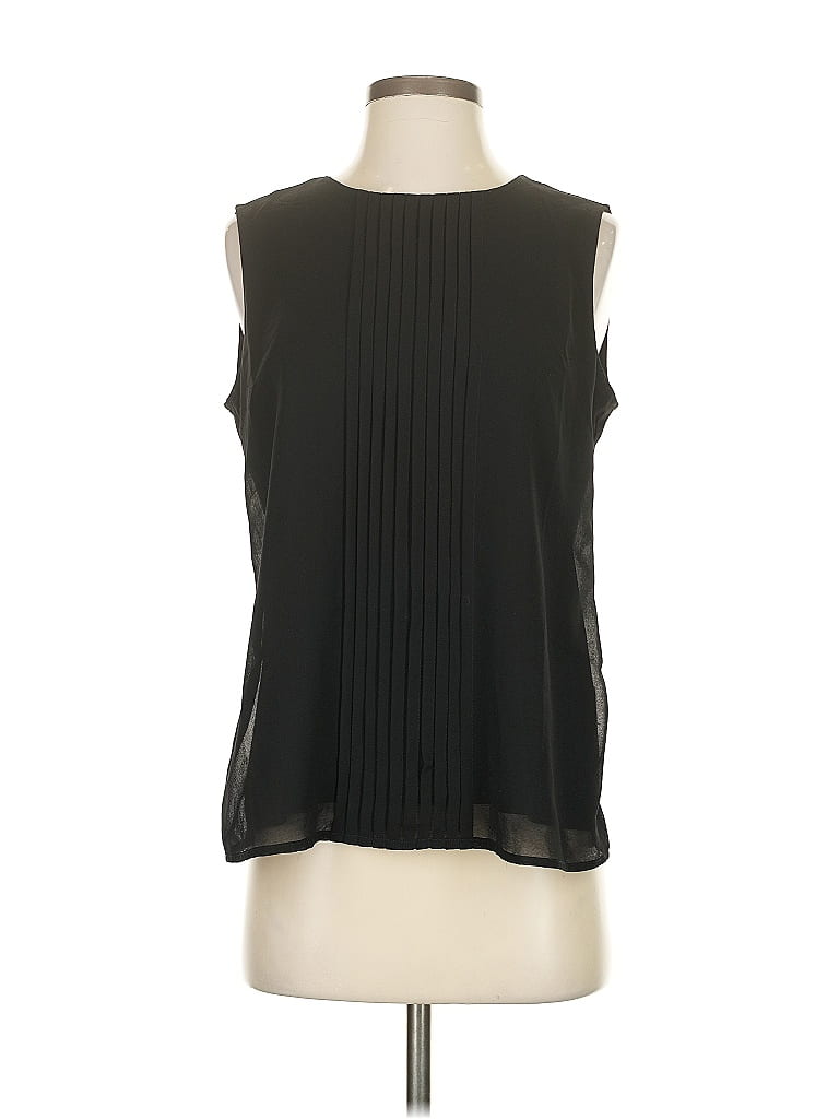 Pre-owned Calvin Klein Sleeveless Blouse In Black