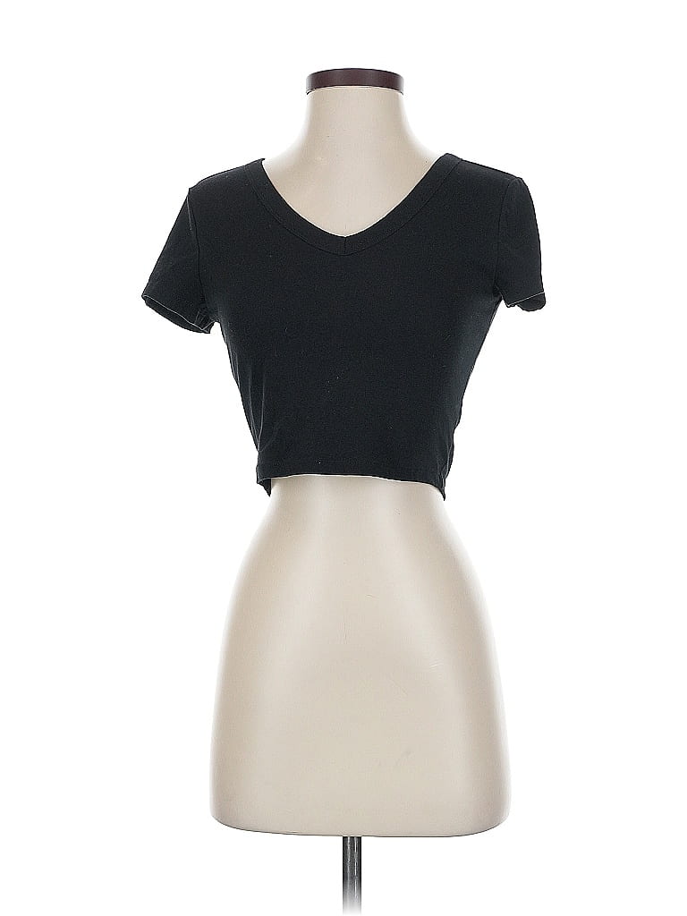 Pre-owned Wild Fable Short Sleeve T-shirt In Black