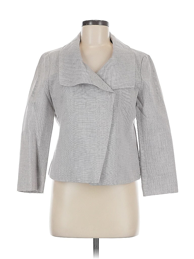 Pre-owned Ann Taylor Factory Blazer Jacket In Gray