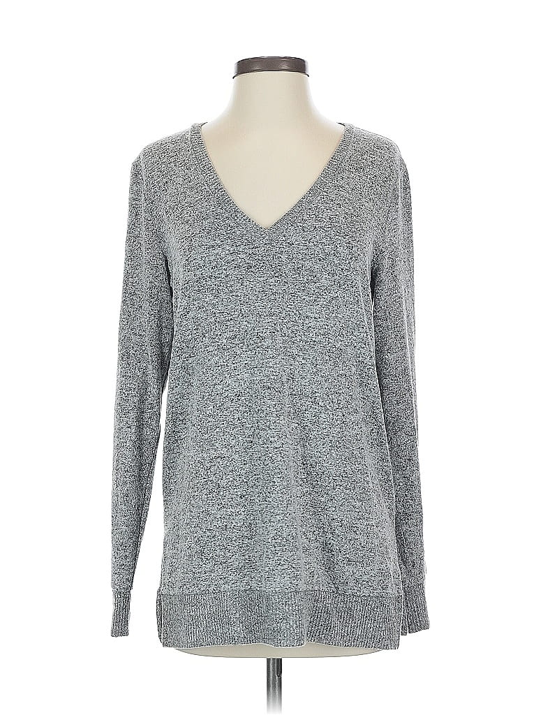 Pre-owned Lucky Brand Pullover Sweater In Gray