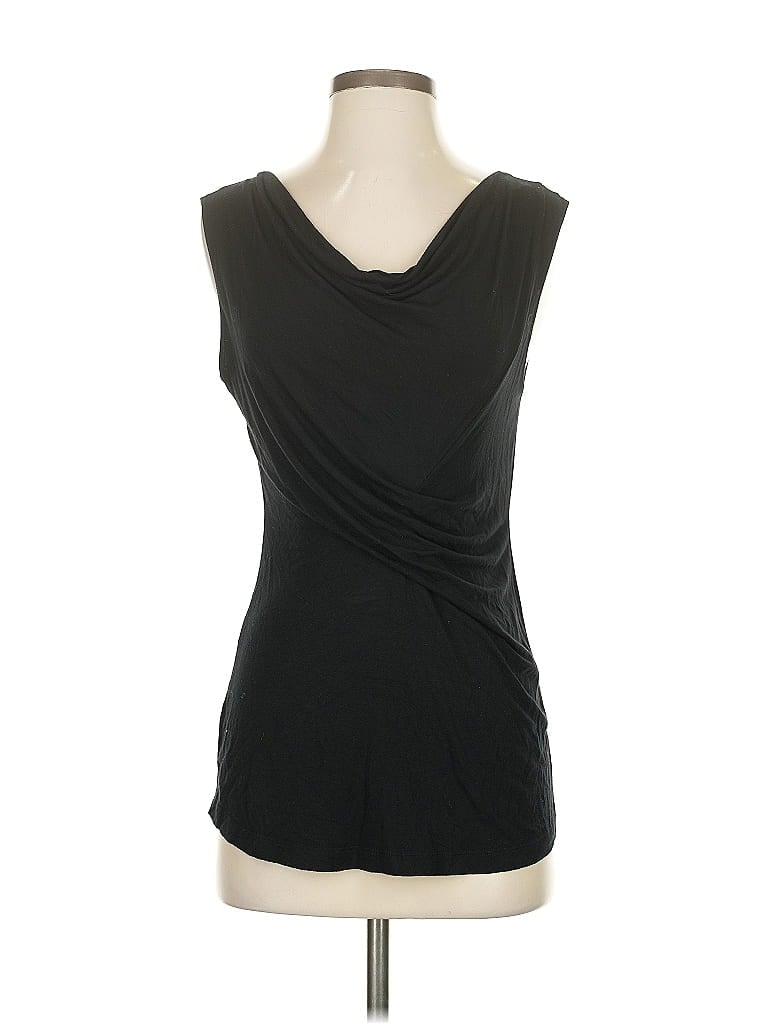 Pre-owned Kenar Sleeveless Top Black Cowl Neck Tops