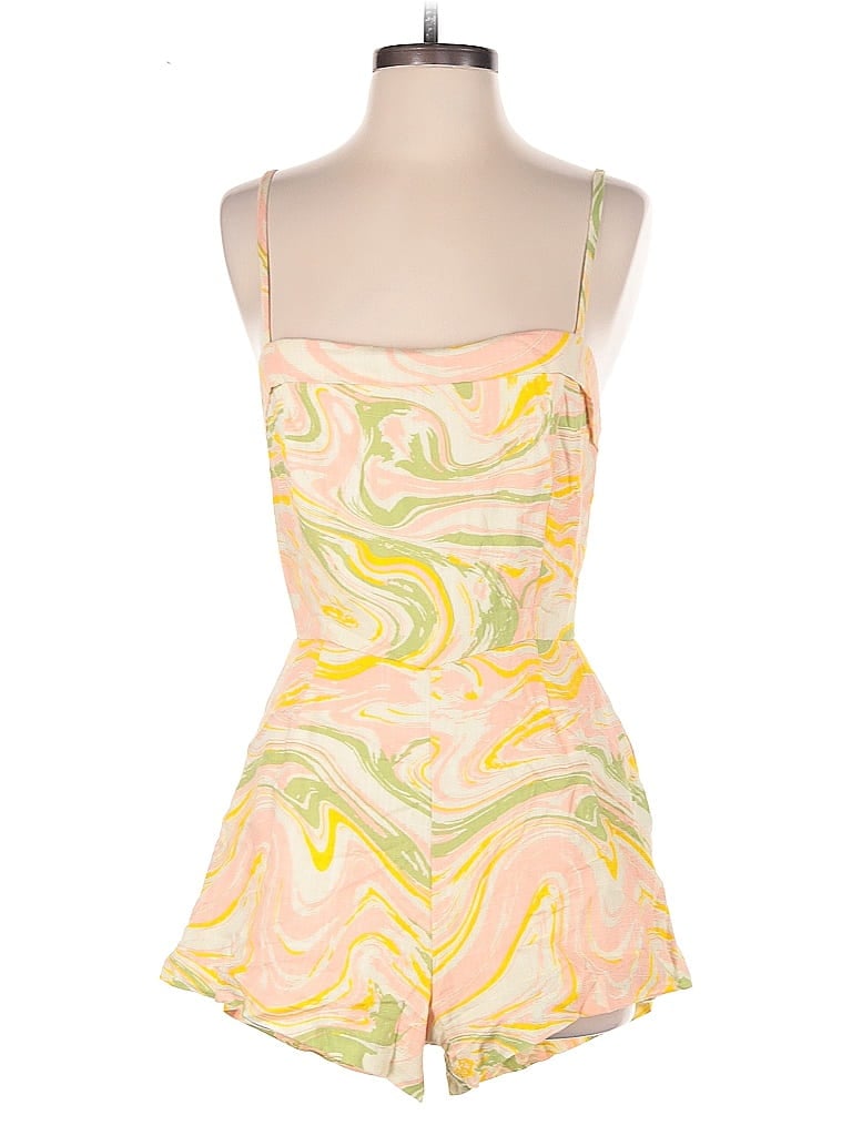 Pre-owned Lost + Wander Romper In Yellow