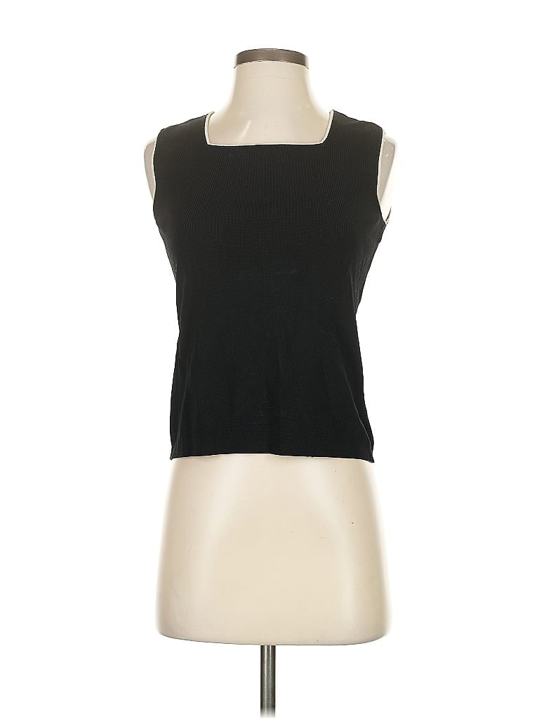 Pre-owned Designers Originals Sleeveless Top Black Scoop Neck Tops
