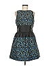 Belle Badgley Mischka Graphic Blue Black Cocktail Dress Size 6 - photo 1