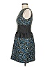 Belle Badgley Mischka Graphic Blue Black Cocktail Dress Size 6 - photo 5