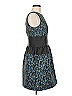 Belle Badgley Mischka Graphic Blue Black Cocktail Dress Size 6 - photo 4