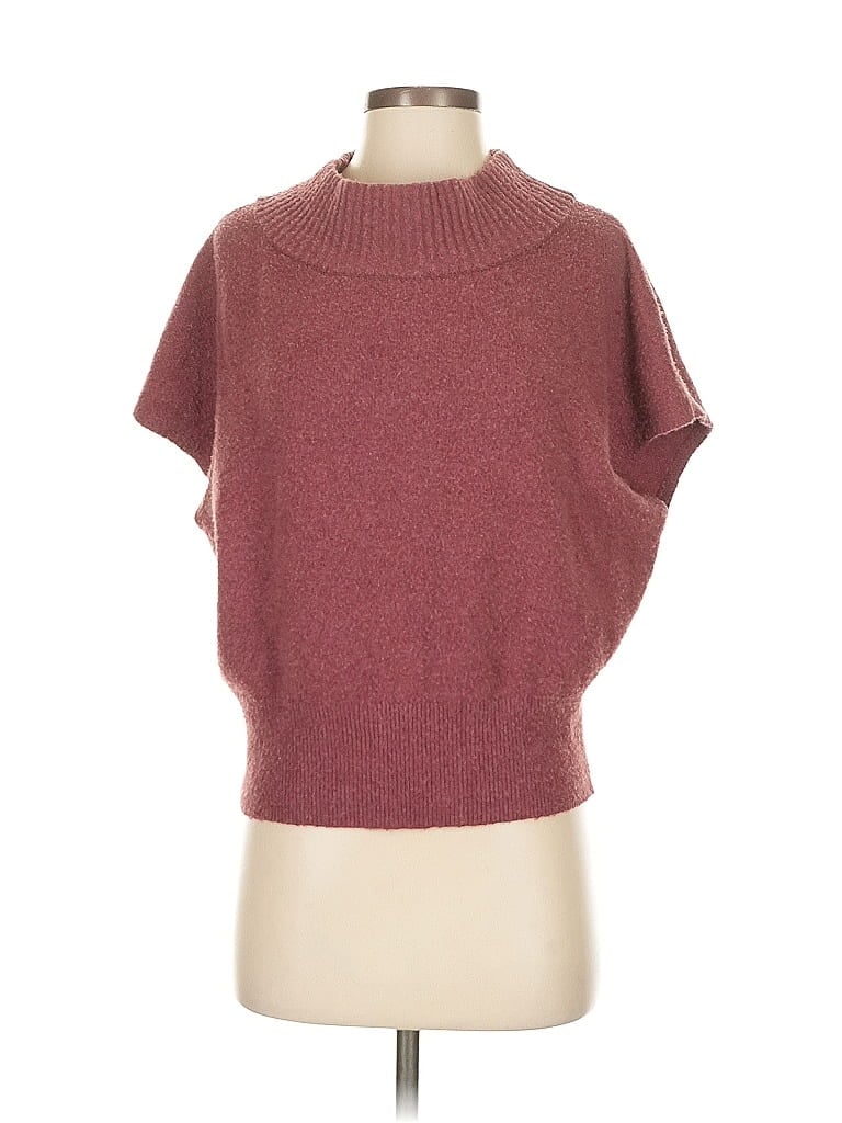 Pre-owned Express Turtleneck Sweater In Burgundy
