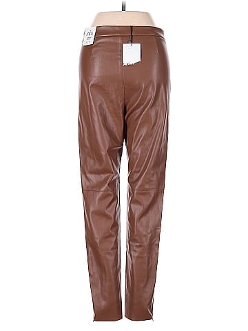 Zara Faux Leather Pants (view 2)