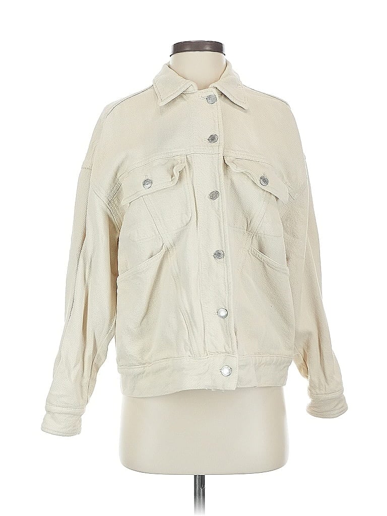 Pre-owned Pull & Bear Jacket In White
