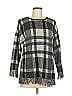 Ruby Rd. 100% Acrylic Plaid Black Pullover Sweater Size M - photo 1