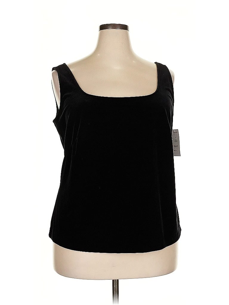 Alex Evenings Black Tank Top Size 2X - photo 1