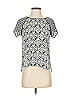 Ann Taylor LOFT 100% Polyester Silver Short Sleeve Top Size XS - photo 1