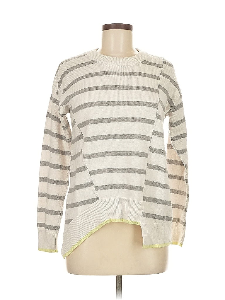 Pre-owned Simply Vera Vera Wang Pullover Sweater In White