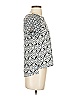 Ann Taylor LOFT 100% Polyester Silver Short Sleeve Top Size XS - photo 3