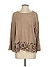 Alberto Makali Tan Long Sleeve Top Size S - photo 1