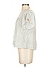 Ann Taylor LOFT 100% Polyester Silver Short Sleeve Blouse Size XS - photo 5
