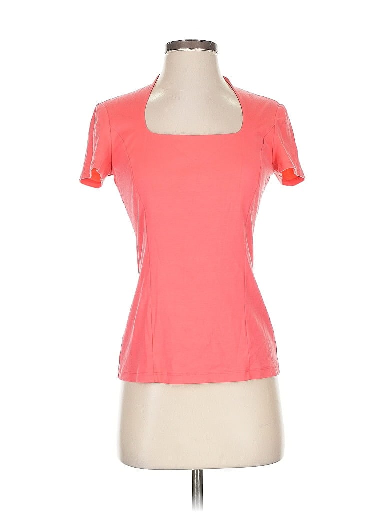 Pre-owned Lafayette 148 Short Sleeve T-shirt In Orange