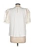 Sea New York 100% Silk Ivory Short Sleeve Silk Top Size M - photo 2