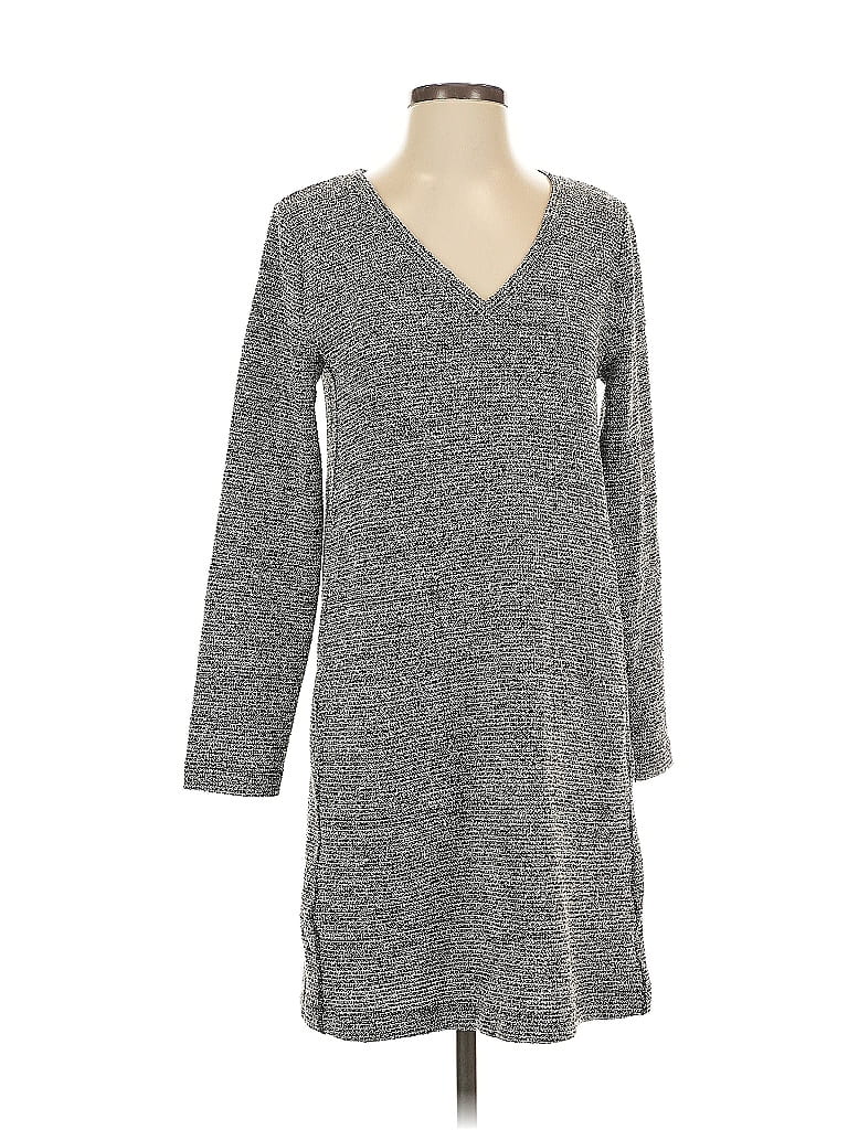 Lou & Grey Tweed Gray Casual Dress Size XS - photo 1