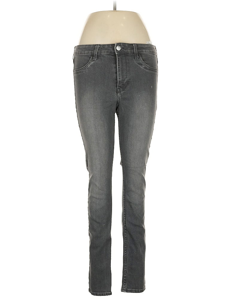 &Denim by H&M Solid Gray Jeans Size 8 - photo 1