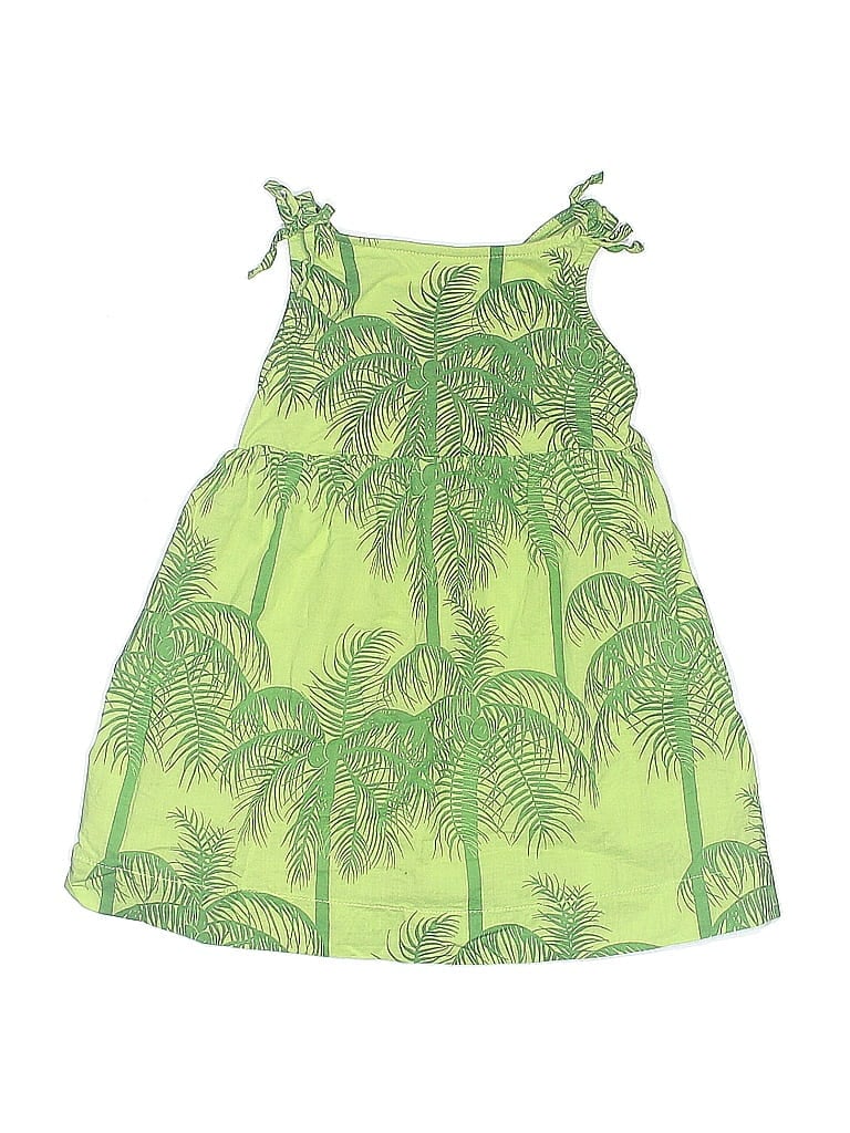 Zara Baby 100% Cotton Tropical Green Dress Size 12-18 mo - photo 1