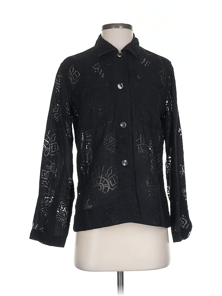 Chico's Design Black Long Sleeve Polo Size Sm (0) - photo 1