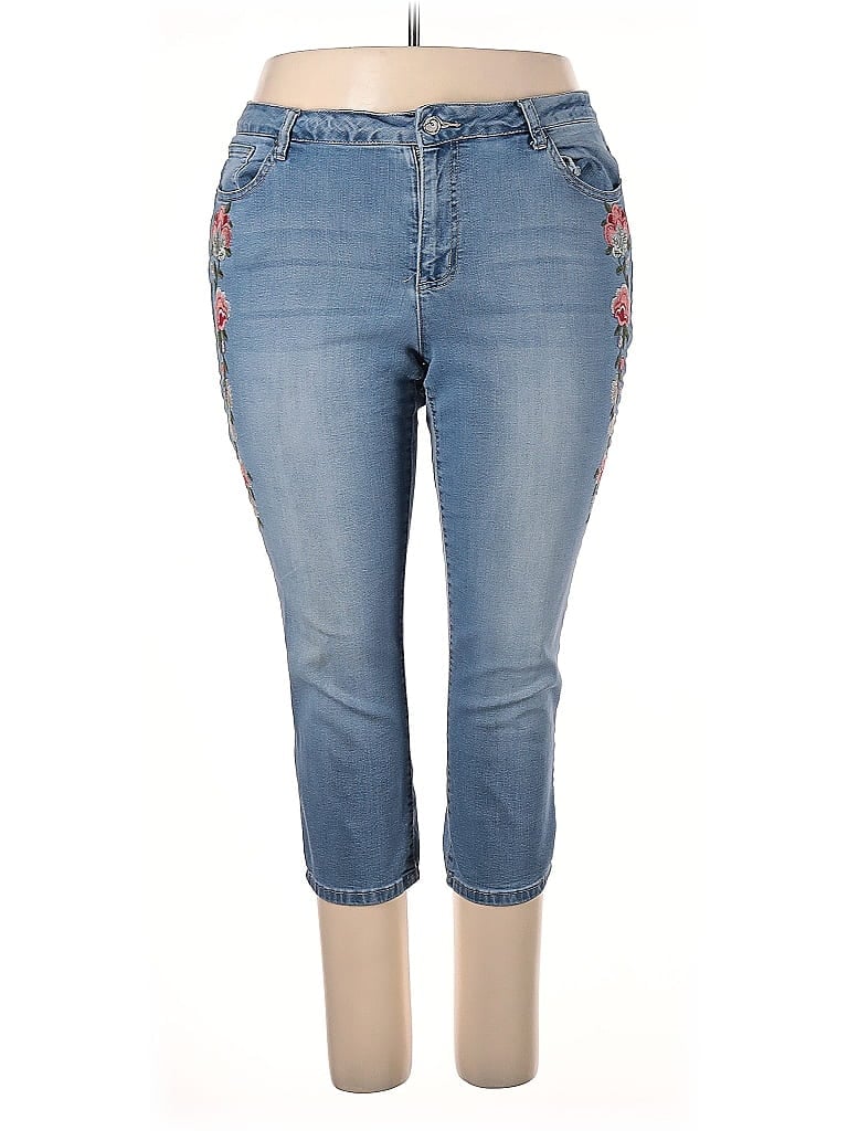 Earl Jean Hearts Blue Jeans Size 20 - photo 1