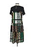 Gracia 100% Polyester Graphic Green Casual Dress Size S - photo 3