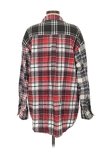Topshop Long Sleeve Button-Down Shirt (view 2)