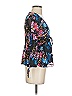 Tanya Taylor Black 3/4 Sleeve Silk Top Size 0 - photo 3