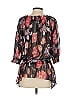 Plastic Island Black 3/4 Sleeve Blouse Size XS - photo 2