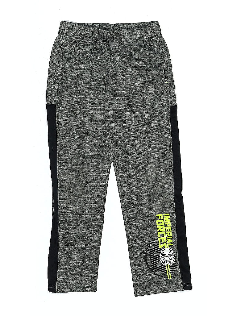 Star Wars 100% Polyester Gray Track Pants Size 7 - photo 1