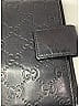 Gucci 100% Leather Black Leather Guccissima Small Ring Agenda One size - photo 4