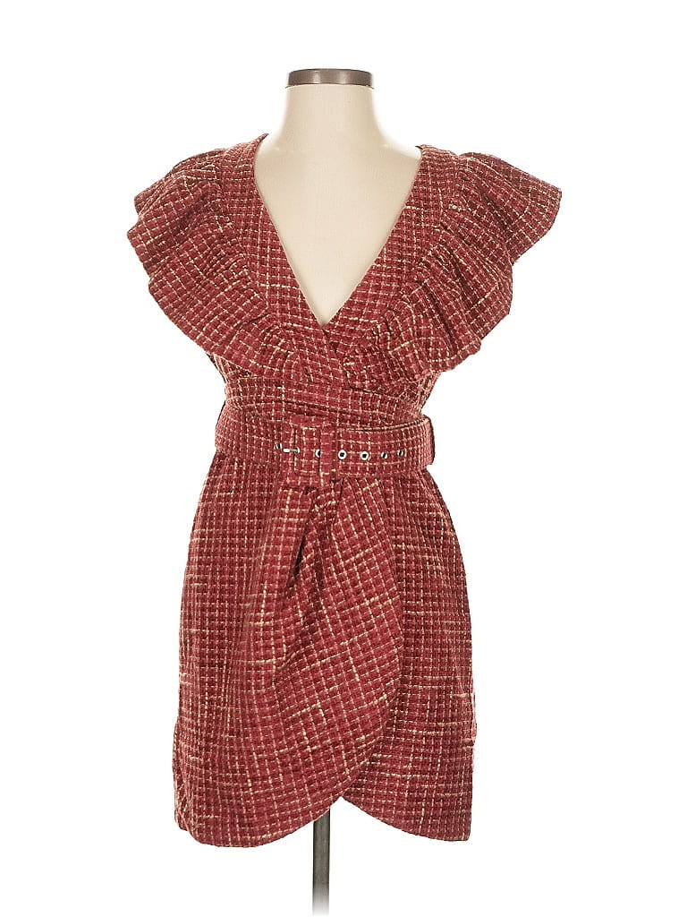 Pre-owned The Clothing Company Casual Dress In Burgundy