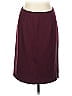 Ann Taylor Factory Solid Burgundy Formal Skirt Size 10 - photo 1