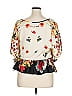 West Kei 100% Polyester Ivory 3/4 Sleeve Blouse Size XL - photo 2