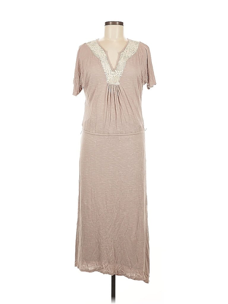 Pre-owned Ella Moss Casual Dress In Brown